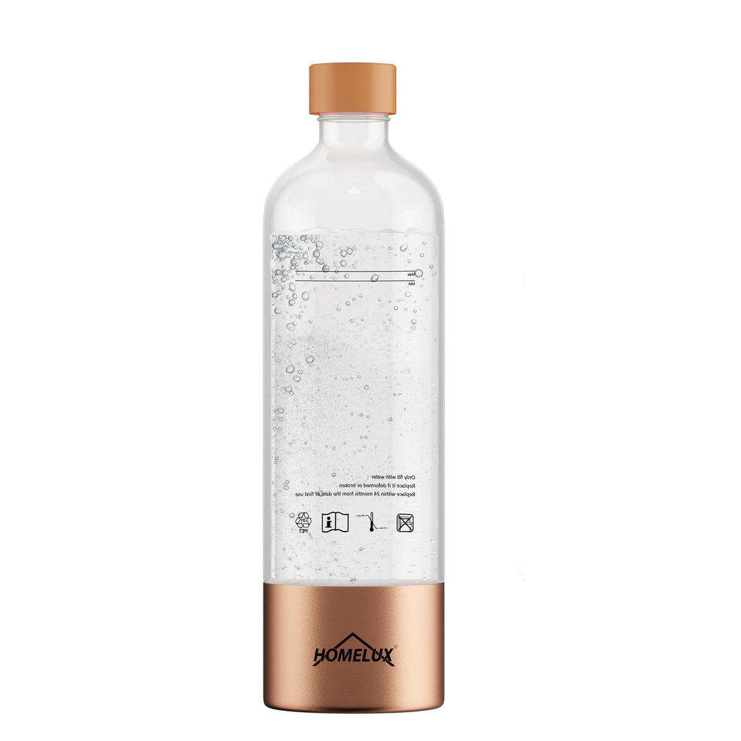 HOMELUX Wassersprudler, Sprudelwasser Maschine Mit 1L PET-Flaschen Bpa-Frei, Soda Maker, Wasser Spru