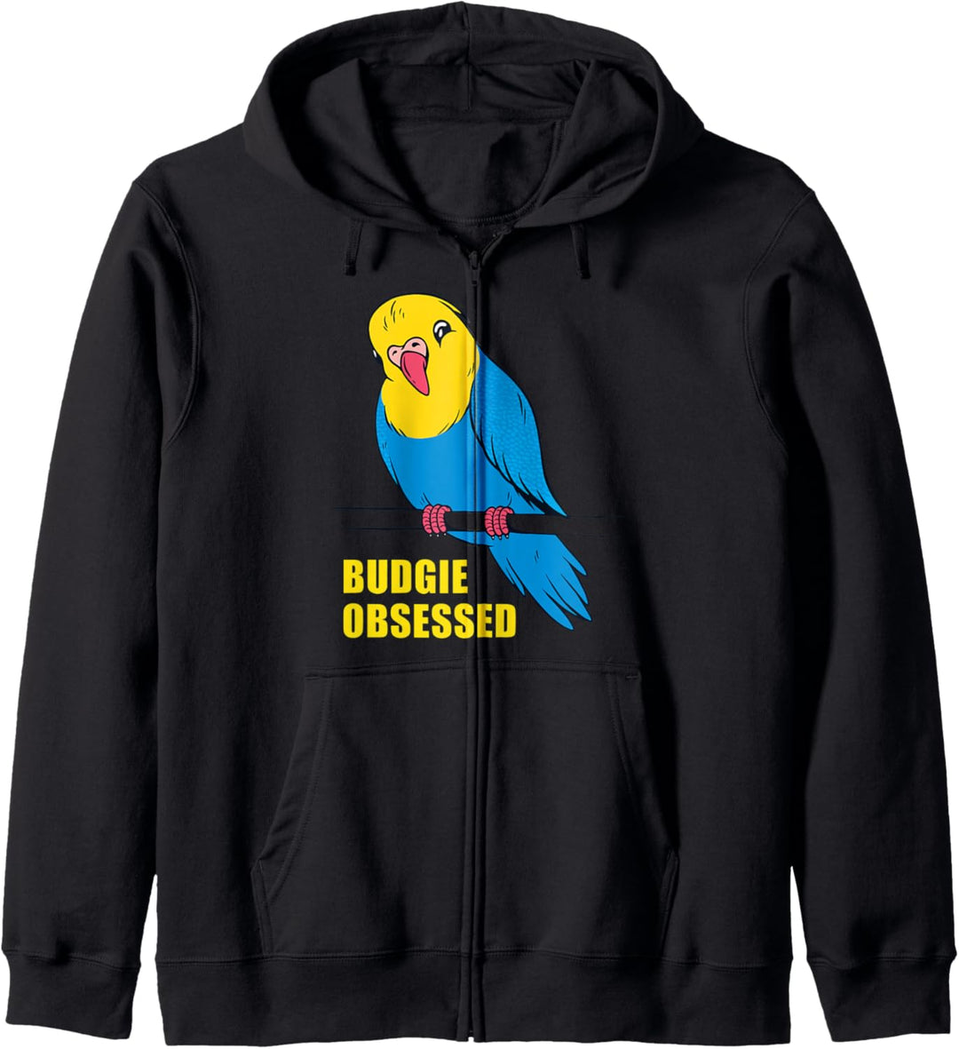 Vogel Wellensittich Liebe besessen lustige Kapuzenjacke