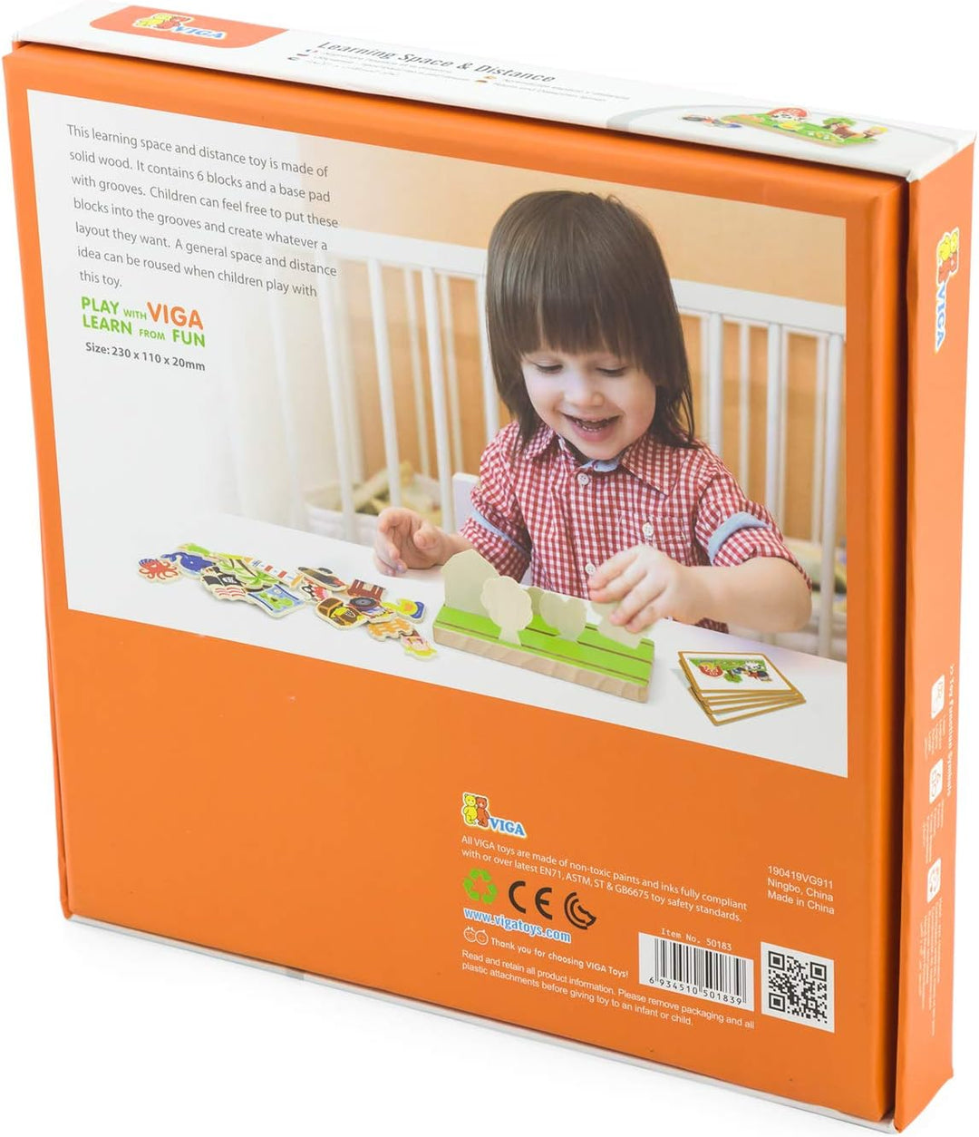 VIGAtoys 50183 Learning Space and Distance, Multi Color