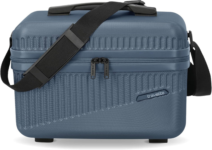 travelite Beautycase Hartschale Handgepäck, Bali, Kosmetikkoffer mit Organizer -und Aufsteckfunktion