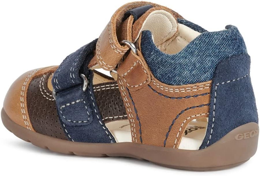 Geox B Kaytan A Lauflernschuhe 22 EU Caramel Navy, 22 EU Caramel Navy