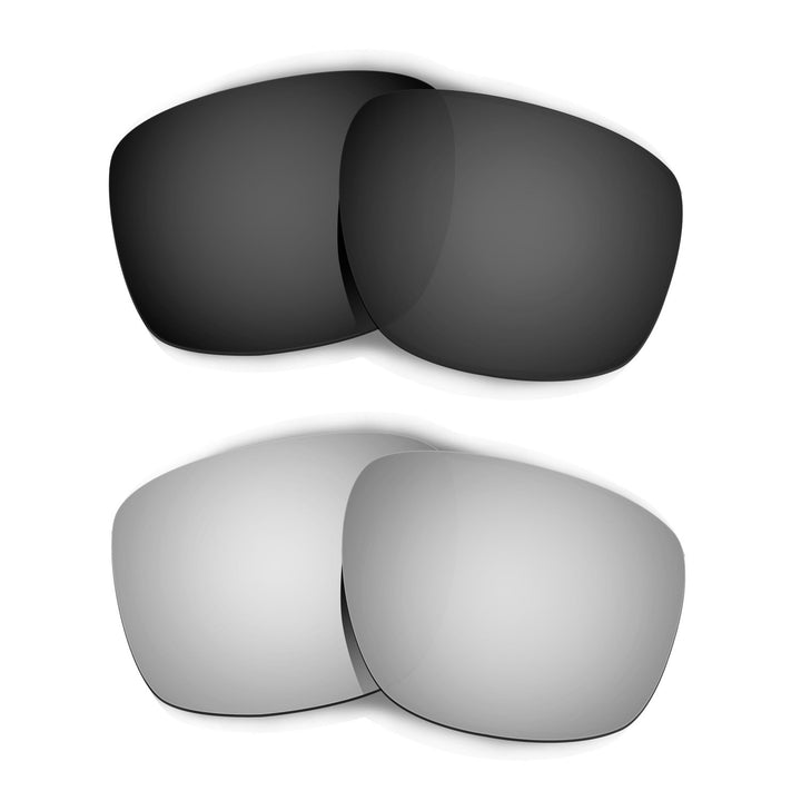 HKUCO Plus Replacement Lenses For Oakley Sliver - 2 pair Combo Pack