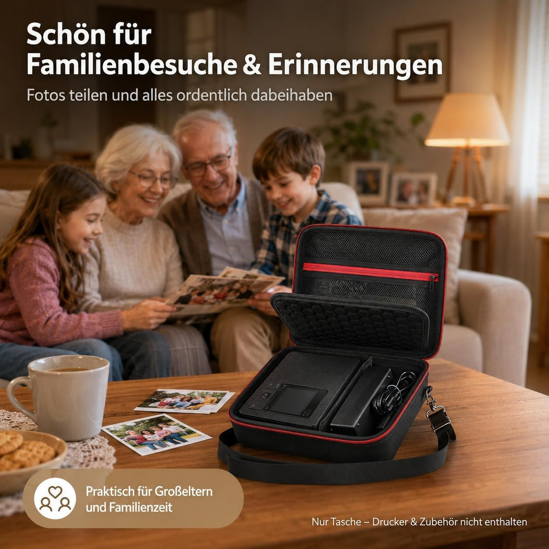 casmilee Hart Tasche für Canon SELPHY CP1500/CP1300/CP1200 Mini Mobiler Fotodrucker und Farbtinten P