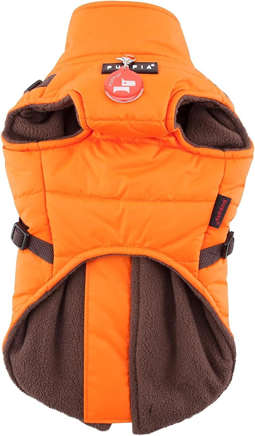 Puppia Unisex Puppia Authentische Winterweste, Mountaineer Ii, Medium, Orange Hundemantel, Orange, M