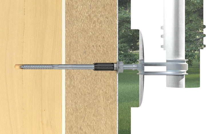 fischer Abstandsmontagesystem Thermax 10/120 M10 (2) für Dämmstoffe, Dämmstoffdübel zur Befestigung