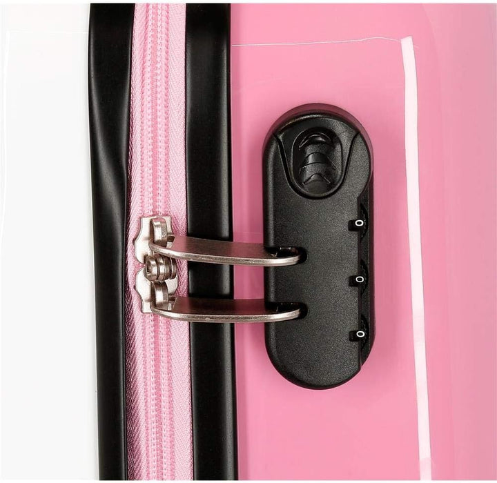 Disney Minnie Magic Kabinenkoffer Weiss 37x55x20 cms Hartschalen ABS Kombinationsschloss 33L 2,8Kgs