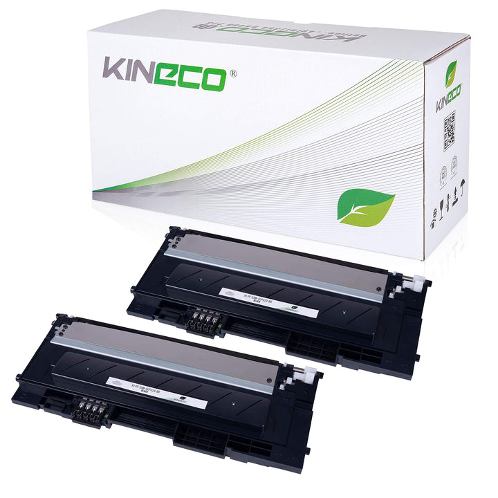 2 Toner kompatibel mit CLP-320 für Samsung CLP-325, CLX-3180, CLX-3185 - CLT-K4072S/ELS - Schwarz je