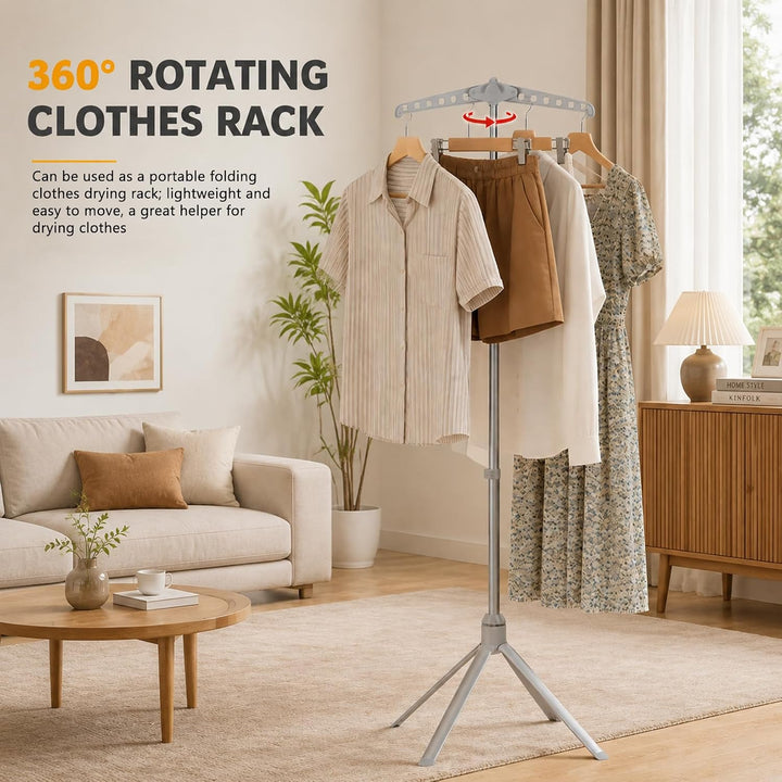 Kleiderbügel für Dampfglätter, 360° Drehbarer Dampfglätter Klappbarer, 74-147 cm Höhenverstellbarer,