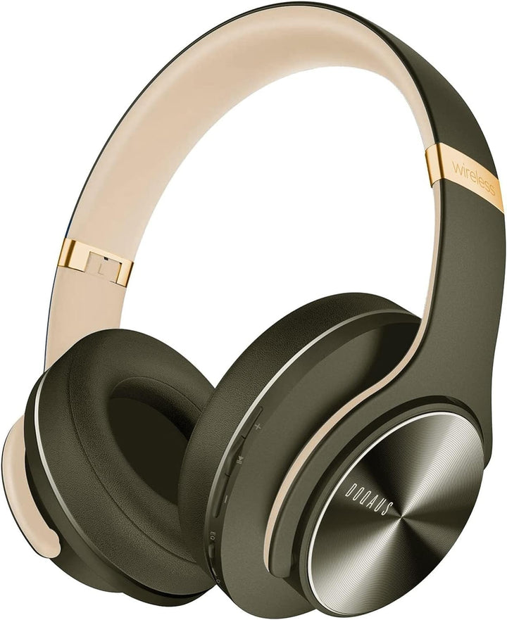 DOQAUS Bluetooth Kopfhörer Over Ear, [Bis zu 90 Std] Kabellose Kopfhörer mit 3 EQ-Modi, HiFi Stereo