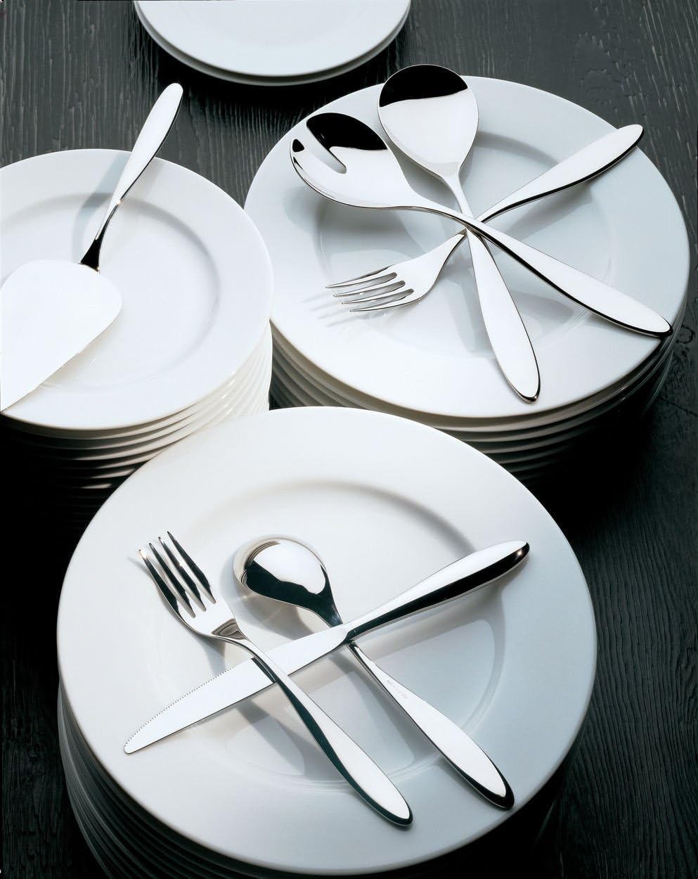Alessi Mami Besteckgarnitur 75tlg, Edelstahl, 75 TLG, Einheiten Tafelbesteck, Tafelbesteck