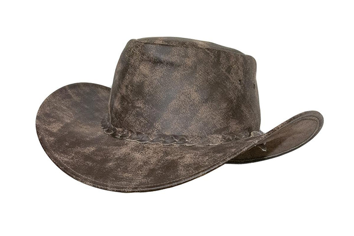 Black Jungle Denver Lederhut Westernhut Vollleder Cowboyhut Australienhut S Tan, S Tan
