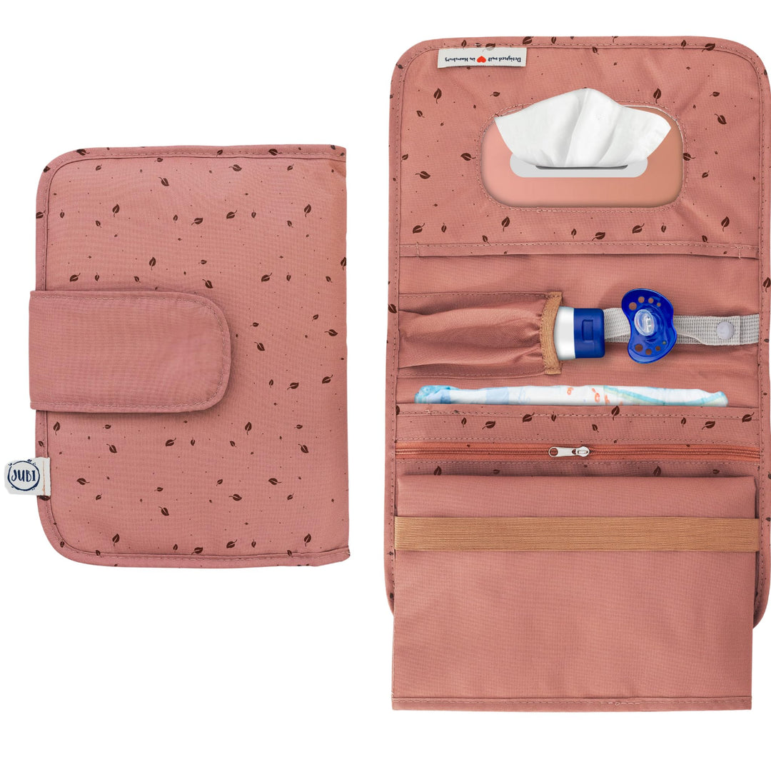 Jubi® Baby Windeltasche mit Wickelunterlage für unterwegs mit extra viel Platz - Kleine Wickeltasche