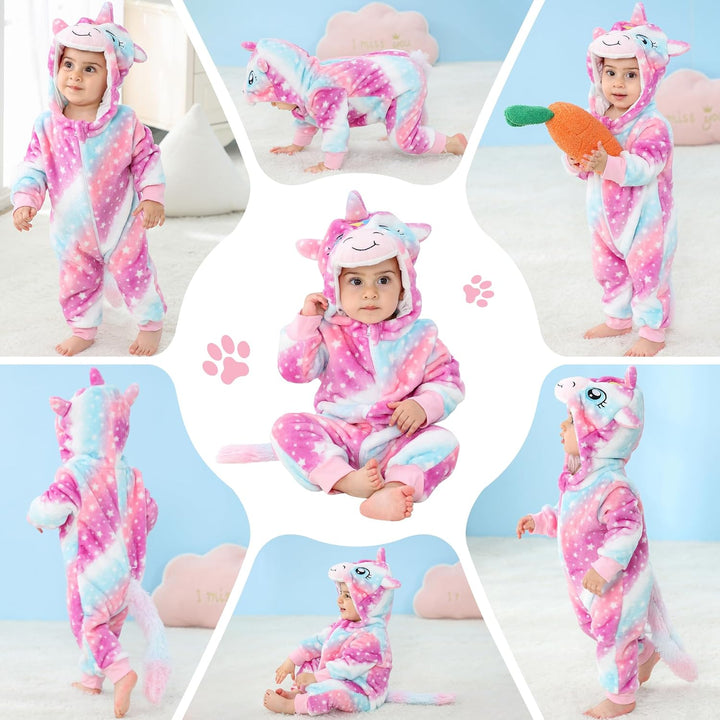 Unisex Winter-Overall mit Kapuze für Babys 2-36 Monate 6-12 Monate Stern, 6-12 Monate Stern
