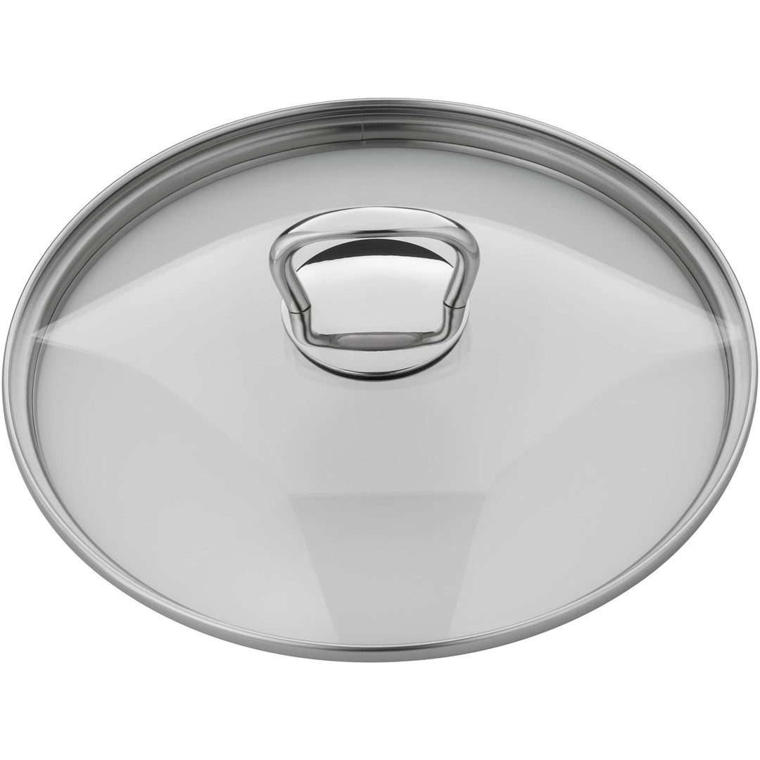 WMF Pfannen- Topfdeckel 20 cm, Glasdeckel mit eckigem Metallgriff, Deckel für Töpfe & Pfannen, hitze