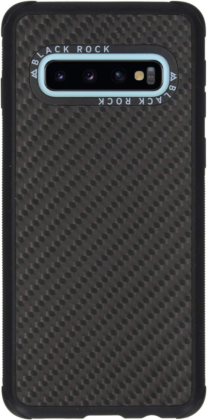 Black Rock - Hülle Robust Case Real Carbon passend für Samsung Galaxy S10 | Karbon, Handyhülle, Dünn