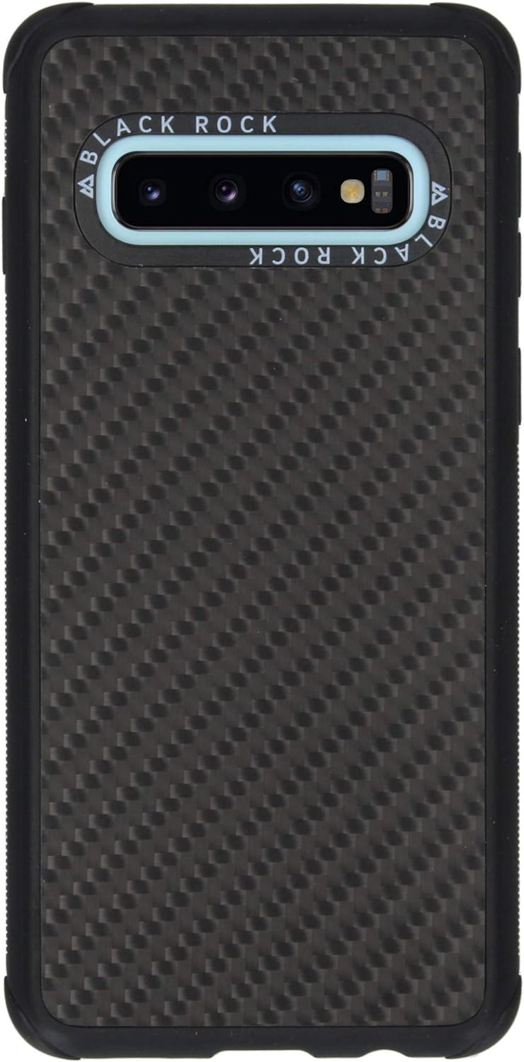 Black Rock - Hülle Robust Case Real Carbon passend für Samsung Galaxy S10 | Karbon, Handyhülle, Dünn