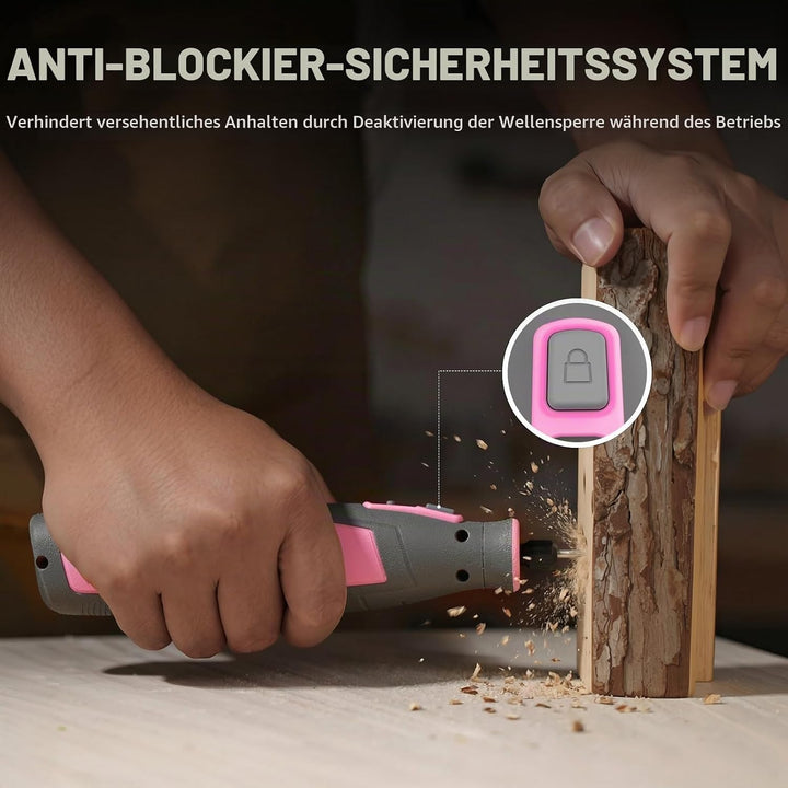Katerk Akku-Multifunktionswerkzeug, Rotationswerkzeug-Set mit 70 Zubehörteilen, 6 Geschwindigkeiten,