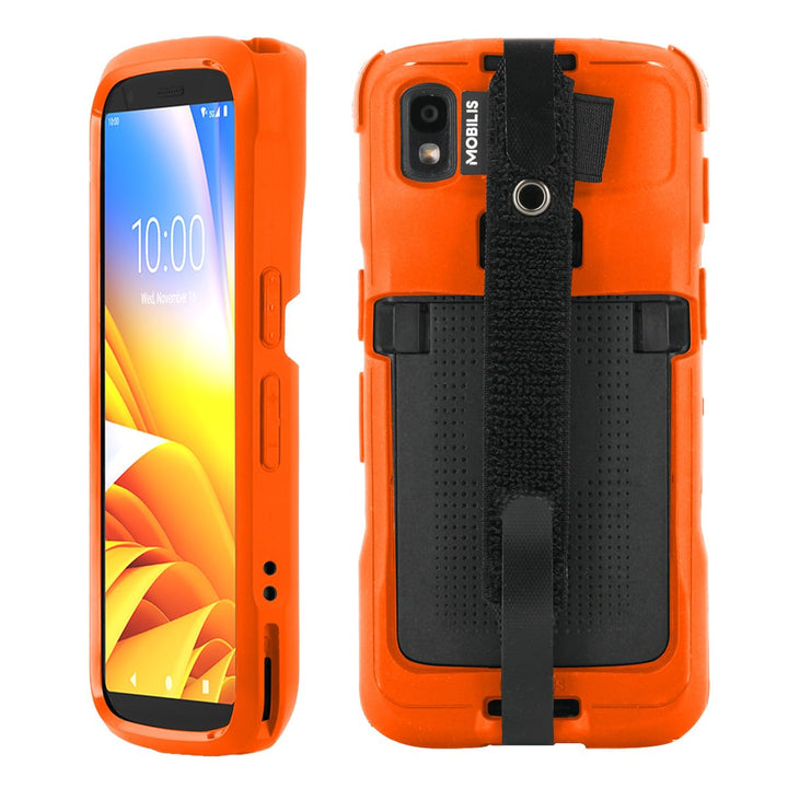 Mobilis Schutzhülle für Zebra TC22 TC27 mit Anti-Sturz-Handschlaufe & Stifthalter, Etui in Militärqu