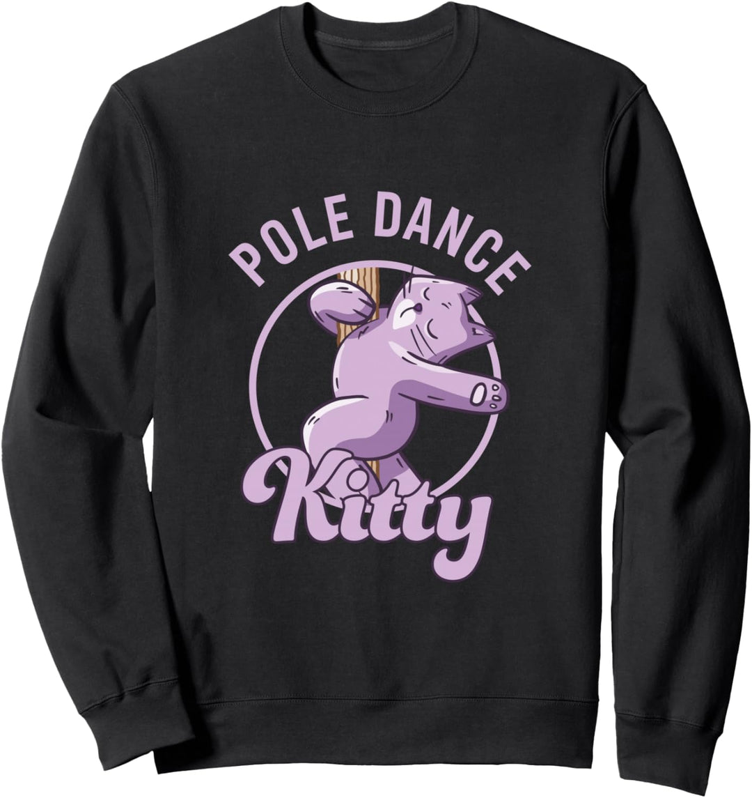 Pole Dancer Design für Pole Dance Lesson - Cat Lover Sweatshirt