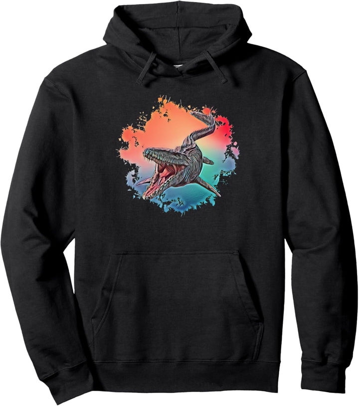 Mosasaurus Dinosaurier Dino Pullover Hoodie