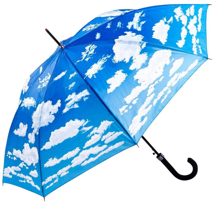 LUCKYWEATHER Regenschirm Stockschirm Damen/Herren Motiv Wolken Auf-Automatik I Stockregenschirm gros