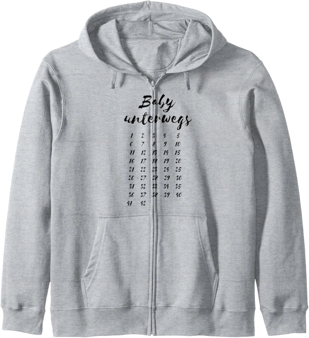 Geschenk Kalender Schwangerschaft Nachwuchs Mädchen Junge Kapuzenjacke