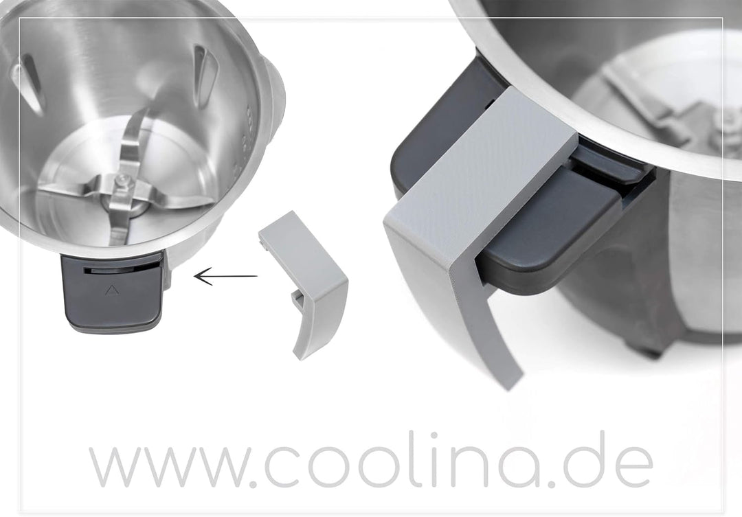 coolina® Griff It, Mixtopf-Griff für den Monsieur Cuisine Connect (MCC) (Grau)