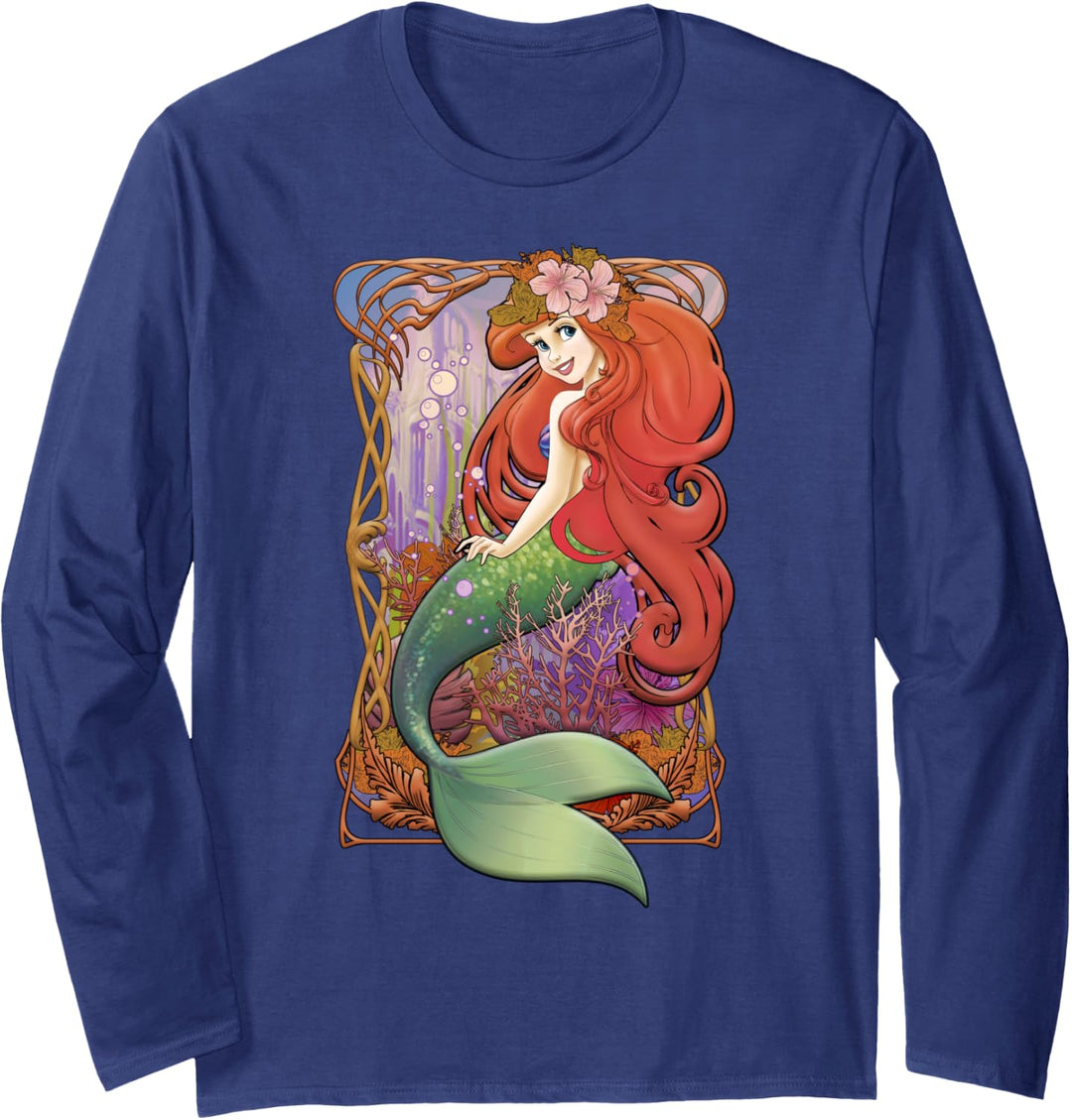 Disney Little Mermaid Vintage Portrait Poster C1 Langarmshirt