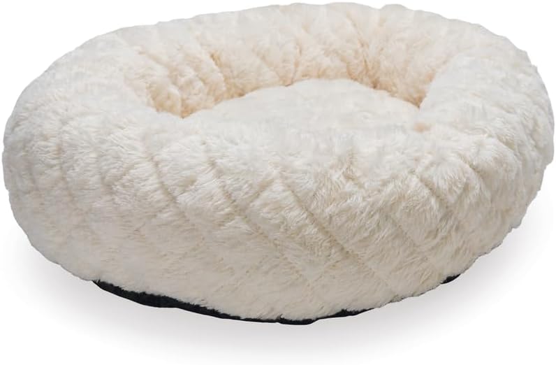 Beeztees Levisa, Katzenbett, Plüsch, beige, 43x43x13 cm, Beige