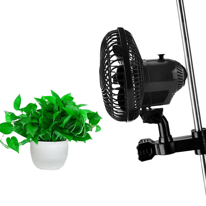 Oszillierender Clip Ventilator, 2 Geschwindigkeitsstufen Grow Ventilator, 25W Oszillierender Lüfter