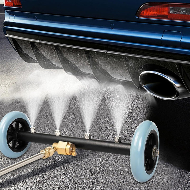 Auto Hochdruck Unterbodenreiniger - 16" Unterbodenwäsche Mit 2 Verlängerungsrohren & 60° Winkelstab,