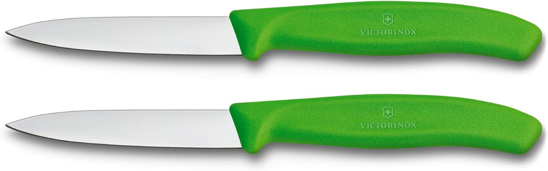 Victorinox Swiss Classic, Schäl- und Gemüsemesser Set, 2teilig, Extra Scharfe Klinge, Gerader Schlif