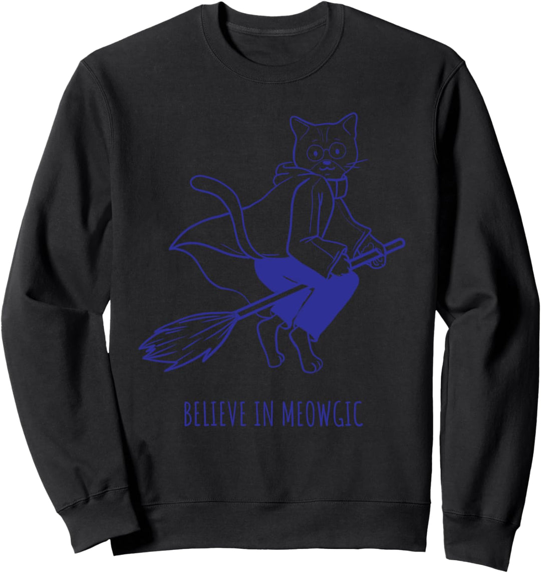 Katze miaut magisches lustiges Kostüm Halloween Sweatshirt