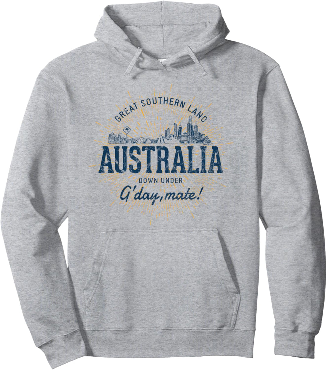 Australia Retro-Stil Vintage Australien Pullover Hoodie