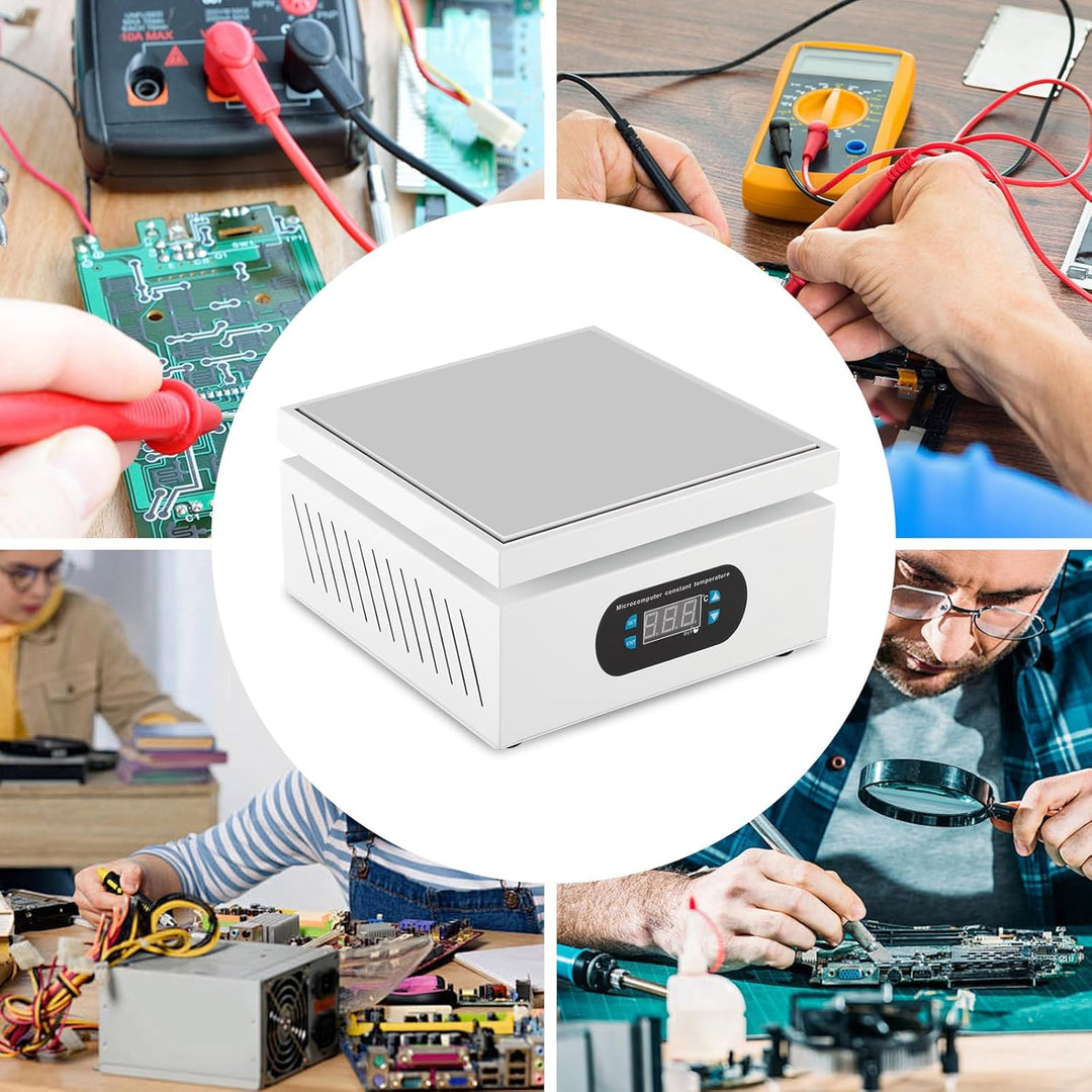 Heizplatte Löten 550W LED Mikrocomputer Vorheizplatte für SMD Lötstation, Lötplatte & PCB Heizplatte