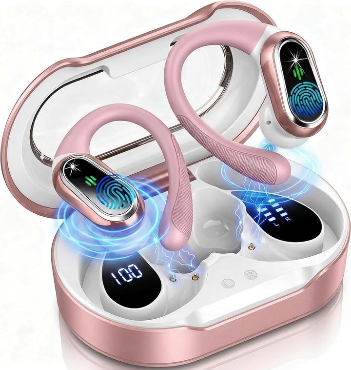 Rolosar Bluetooth Kopfhörer, Kopfhörer Kabellos Bluetooth 5.4 Sport tiefer Bass, 50 std Spielzeit In