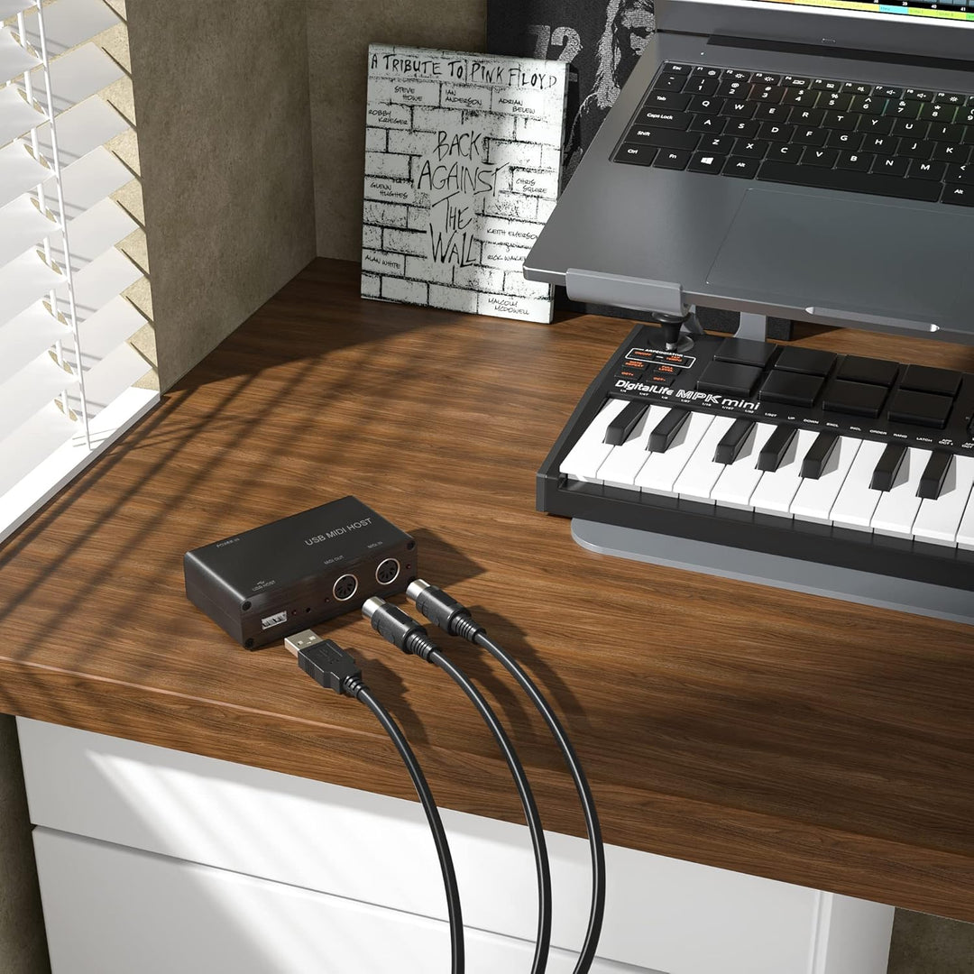 DigitalLife USB MIDI Host Box (5-PIN, 1 Ein-/1-Ausgang, UMH-10), UMH-10
