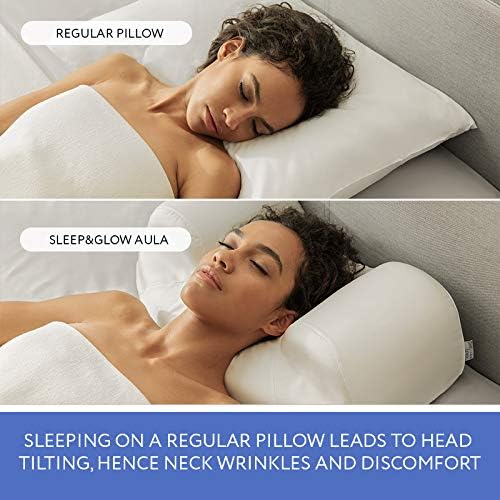 Sleep&Glow Anti-Aging-Aula- Kissen - Gesunder Schlaf auf dem Rücken - Hilft bei der Rehabilitation n