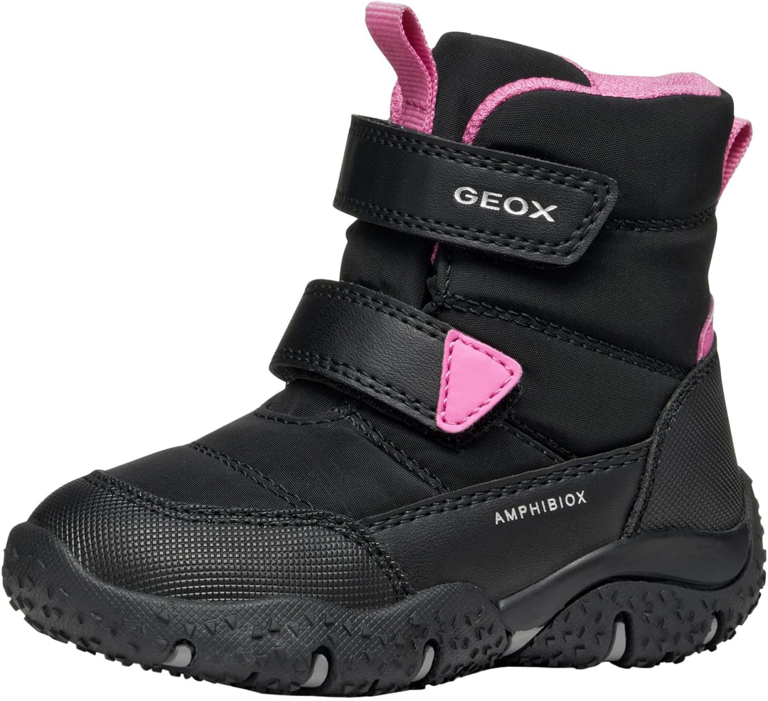 Geox Mädchen B Baltic Girl B ABX Sneaker 25 EU Black Fuchsia, 25 EU Black Fuchsia
