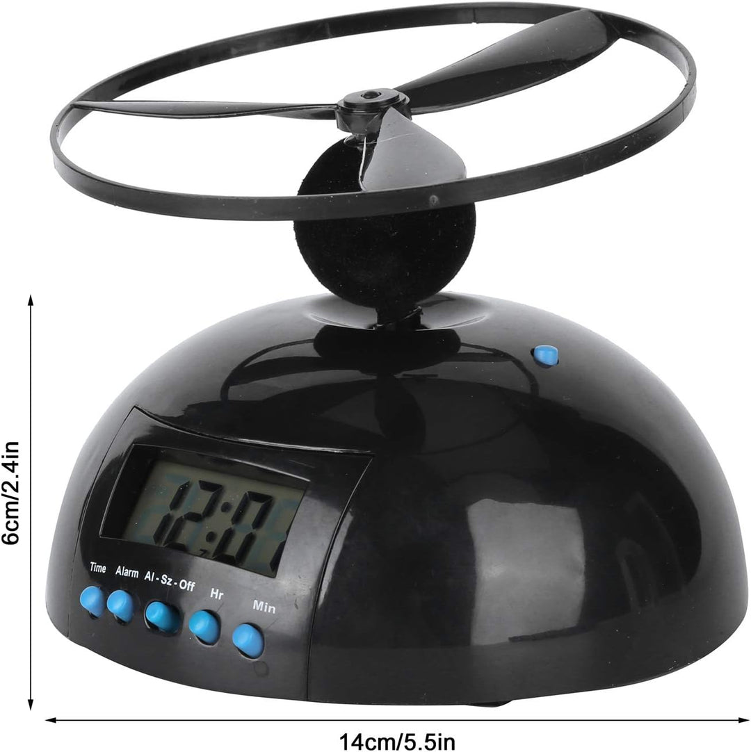 Fliegender Wecker, Propeller-Wecker, Digitale Tragbare Uhr Mit Heller Hintergrundbeleuchtung, Weckuh