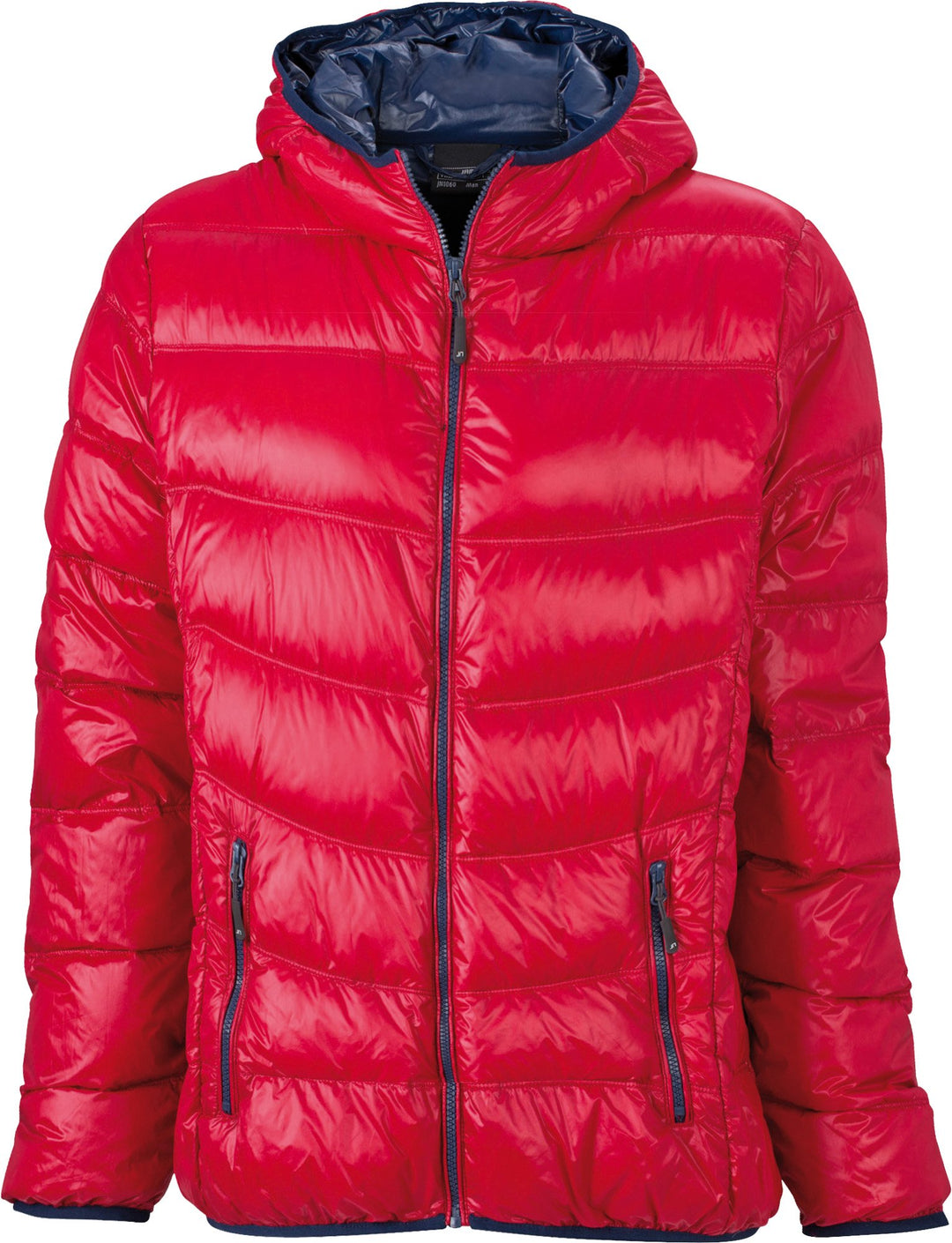 James+Nicholson Damen Übergangsjacke Ultraleichtesommer Daunenjacke Kapuze S Rot, S Rot