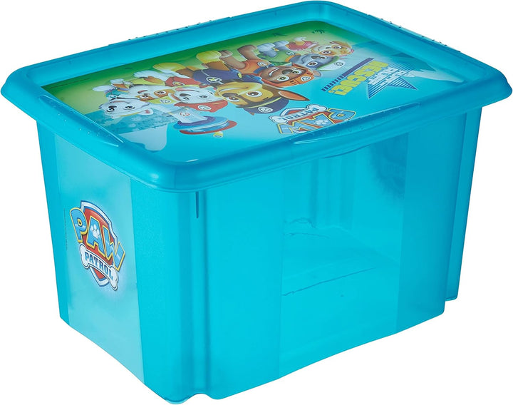 keeeper Paw Patrol Aufbewahrungsbox mit Deckel, Dreh- und stapelbar, Für Kinder, 30 l, Karolina, Fre