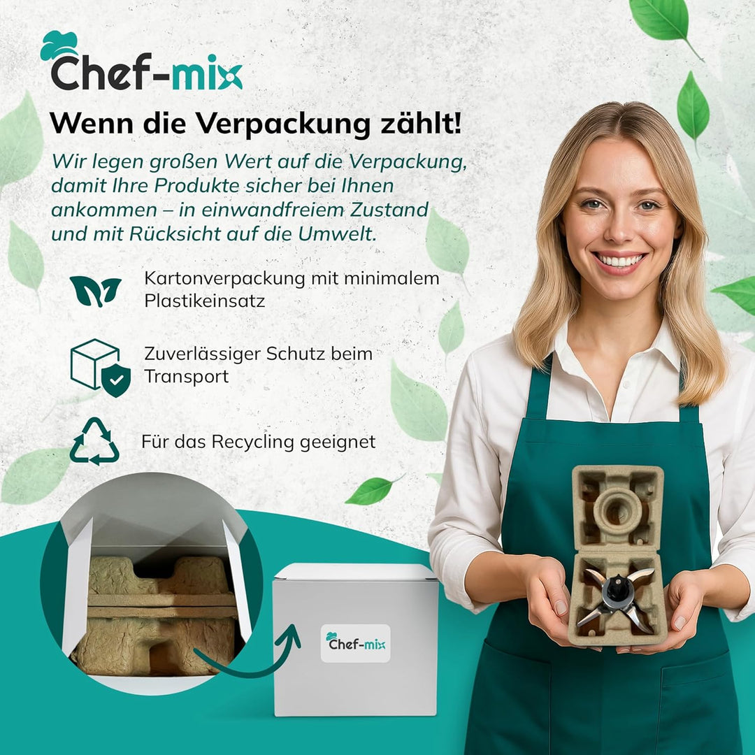 TM6 Ersatzmesser Mixmesser aus Edelstahl mit Dichtring Ersatz für Vоrwerk Thermоmix Messer TM6 TM7 -