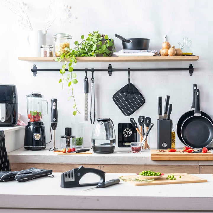 MasterChef Messerset, Küchenmesser Set ink. Kochmesser, Gemüsemesser, Schälmesser, Schneidemesser &