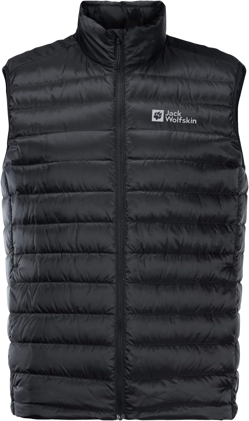 Jack Wolfskin Herren Pack & Go Down Vest M Weste, Schwarz