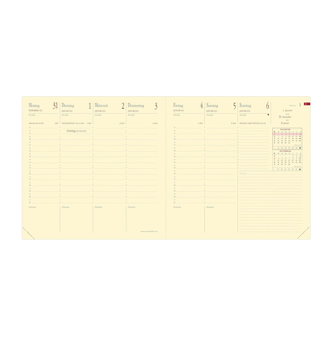 EXECUTIF PREST VZ Silk türkis 2027: Kalender im Schreibtischformat, Gebundenes Buch