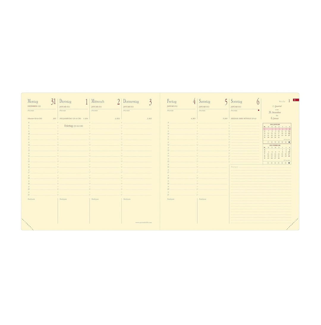 EXECUTIF PREST vz DE Soho violett 2027: Kalender im Schreibtischformat, Gebundenes Buch