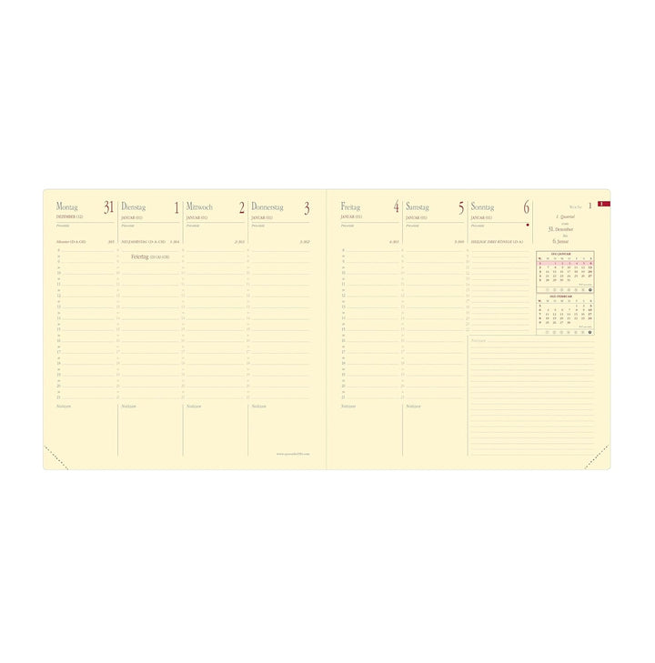 EXECUTIF PREST vz DE Soho violett 2027: Kalender im Schreibtischformat, Gebundenes Buch