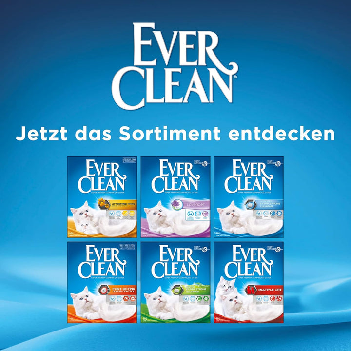 Ever Clean Extrastarkes klumpendes Katzenstreu, 10 Liter, duftstofffrei Unscented 10L, Unscented 10L
