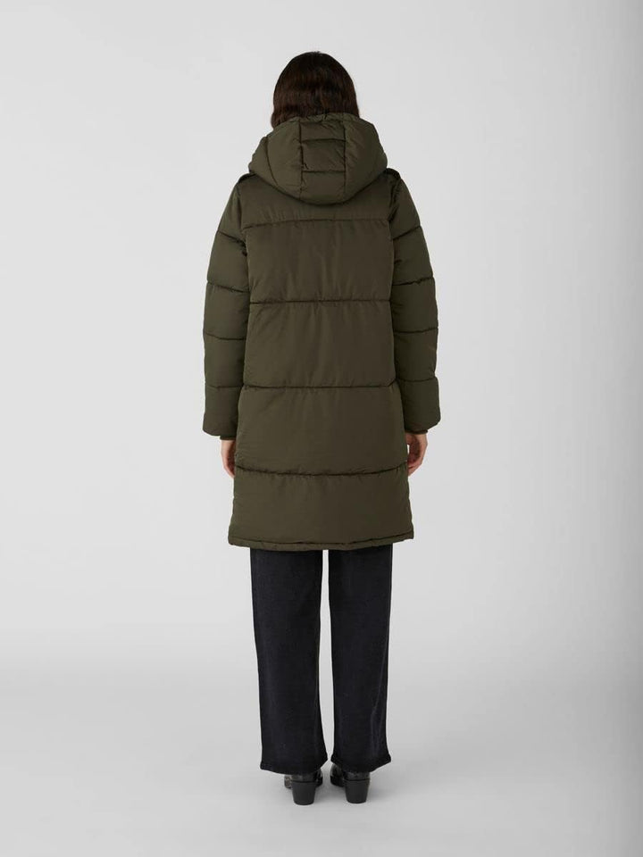 Object NOS Damen OBJZHANNA L/S Long Jacket NOOS Mantel, per Pack Grün (Forest Night Forest Night), 3